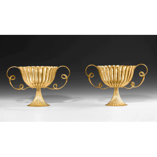 A PAIR OF LOOP HANDLED CENTREPIECES